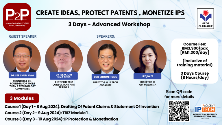 Patent 2 Profit Advanced 3 days workshop